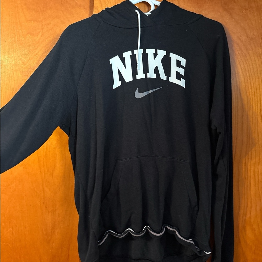 Nike Black Hoodie with White Logo